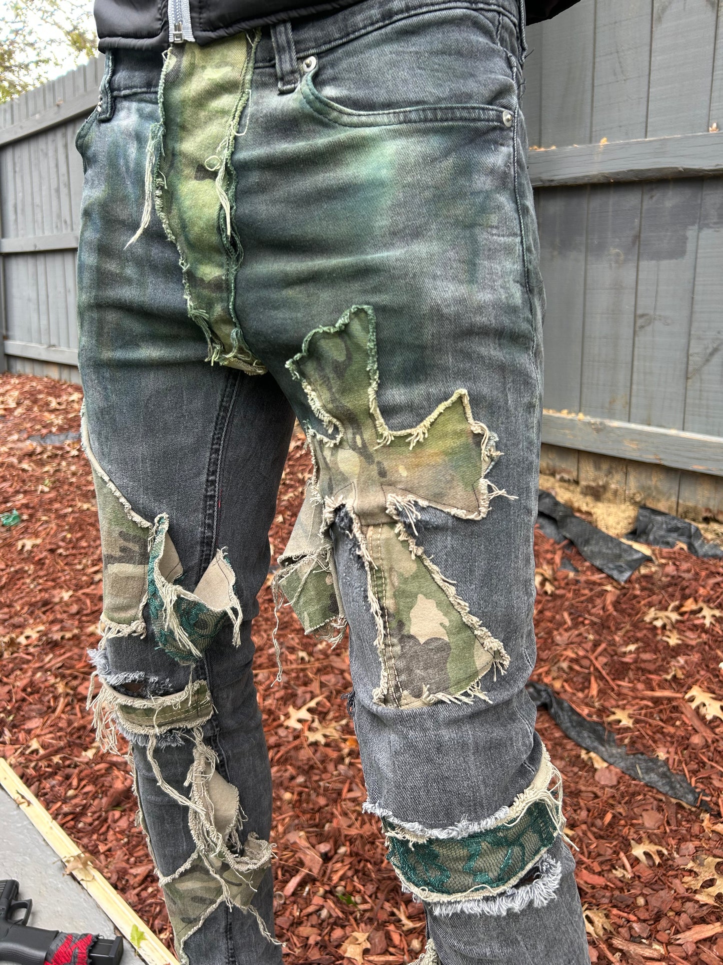 “K Stunna Chrome Camo” Jeans