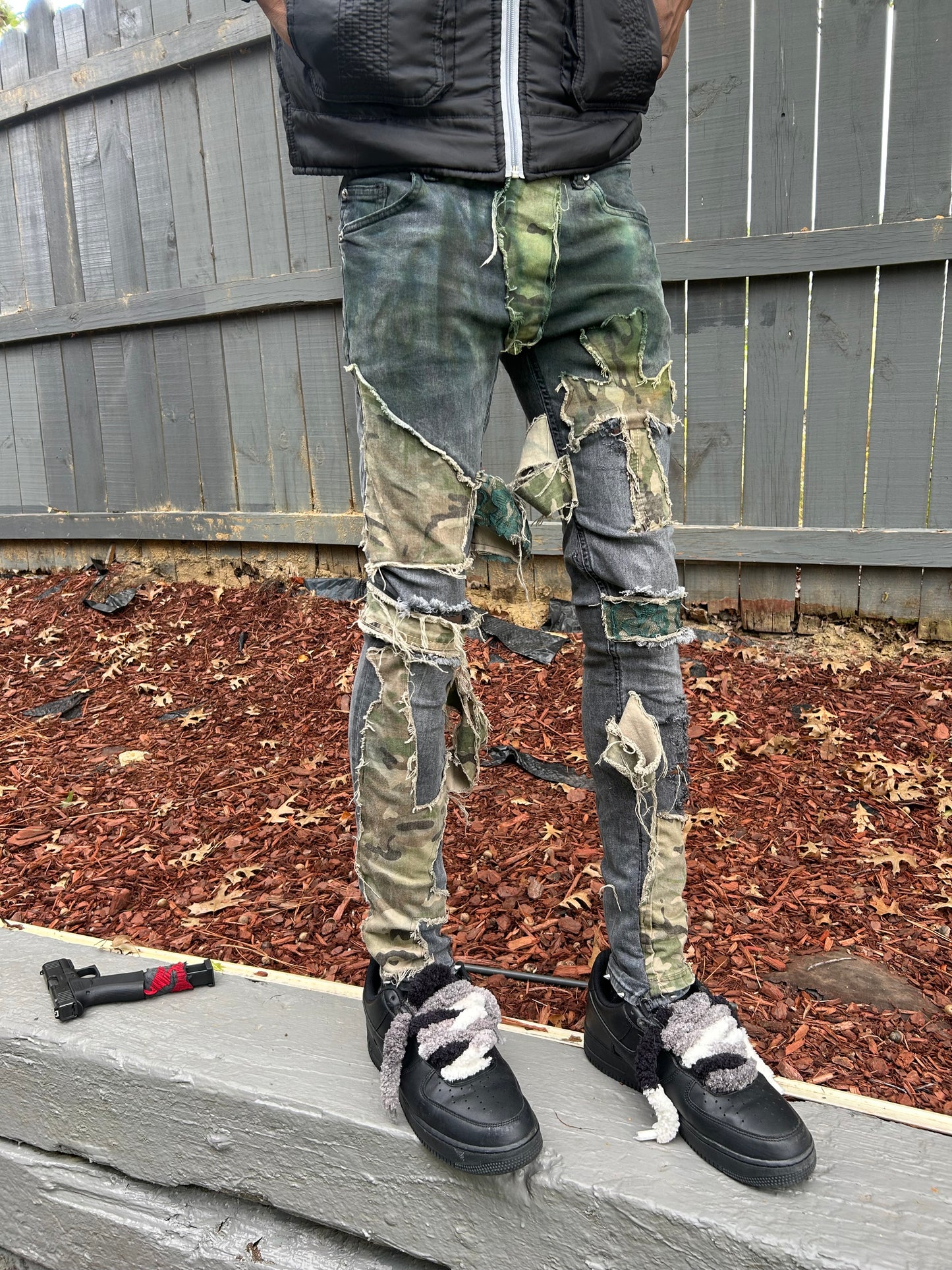 “K Stunna Chrome Camo” Jeans