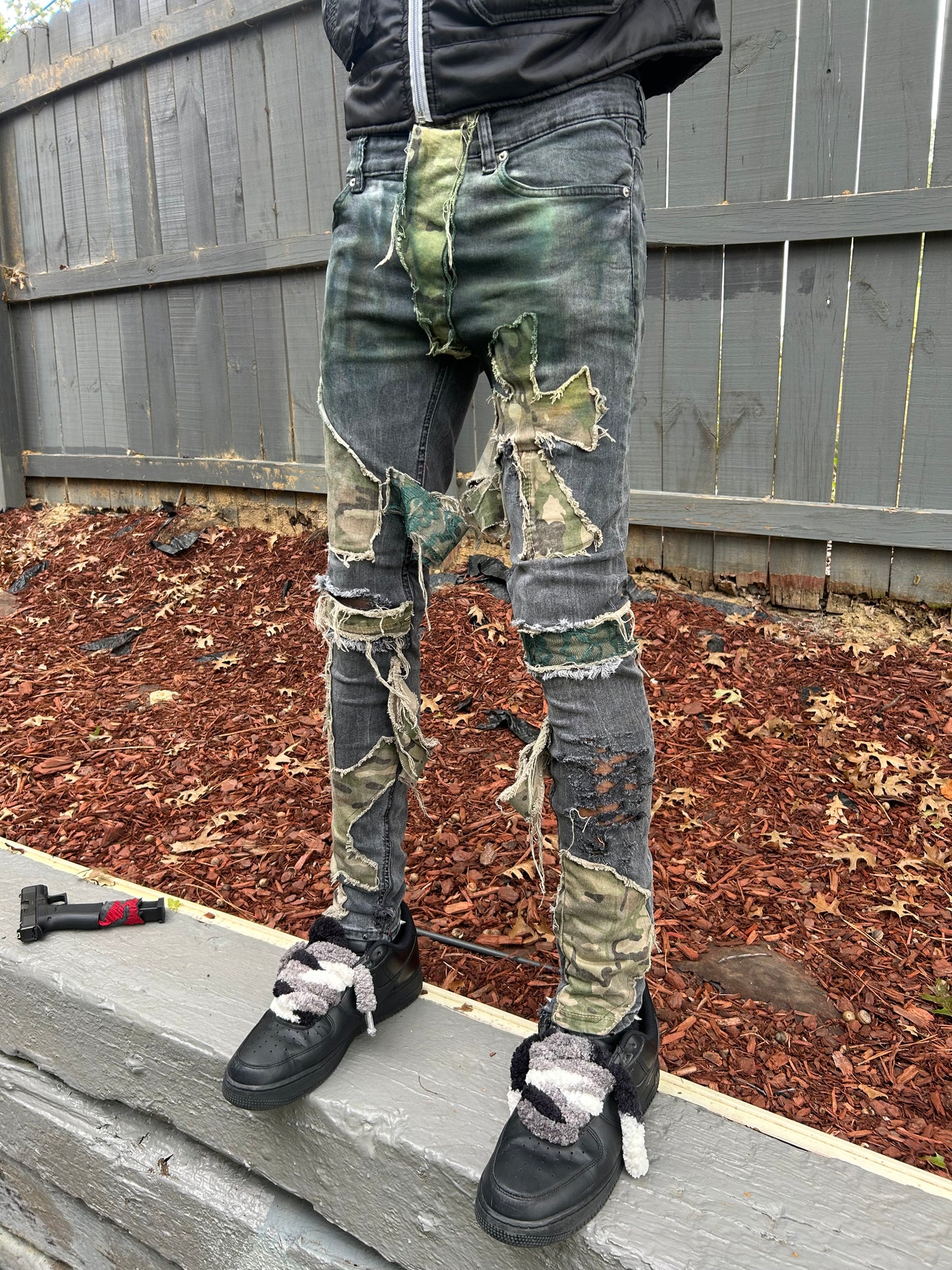 “K Stunna Chrome Camo” Jeans